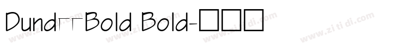 DundeeBold Bold字体转换